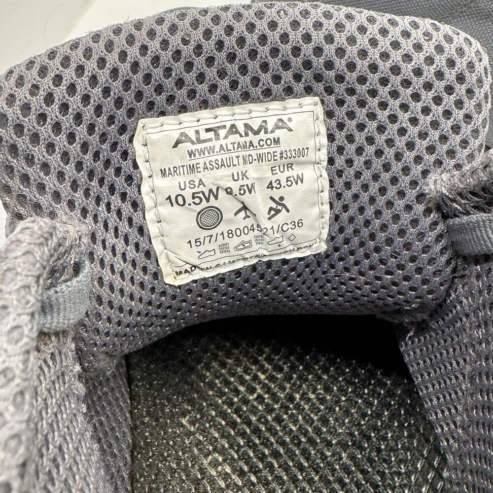 NWOT Altama Boots Men 10W Grey Maritime Assault Tactical Mid Military - Picture 9 of 10